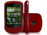 CELULAR ALCATEL OT710 VERMELHO DUALCHIP,TOUCH,QUADRI BAND,2.