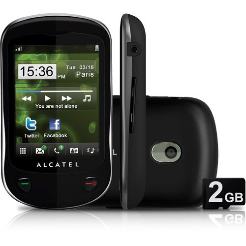 CELULAR ALCATEL OT710 Preto DUALCHIP,TOUCH,QUADRI BAND,2.