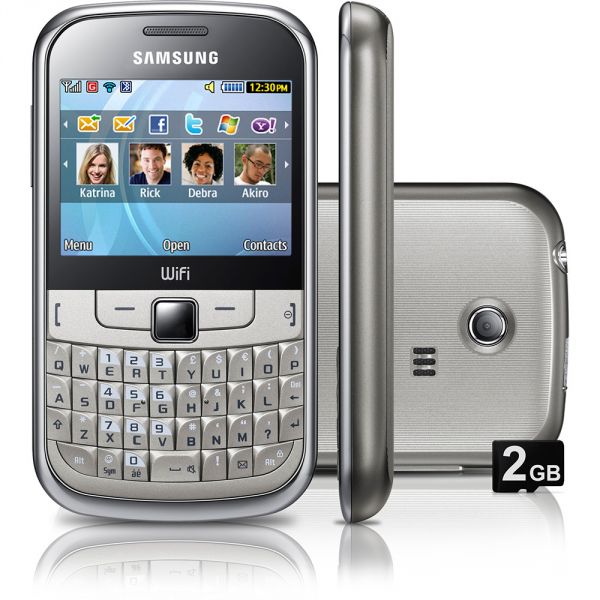 Celular Samsung Ch@t 335 Dual Chip Qwerty - Câmera 1.3